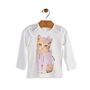 Up Baby White Pink Multi Top & Skirt Set